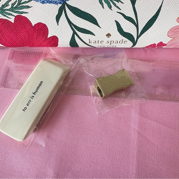 kate spade Office Kate Spade Blossom Pencil Case Eraser Sharpener